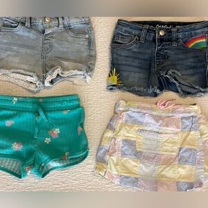 Babygirl Girls' Size 2T Shorts & Skirt Bundle Multicolor 4-Piece Set